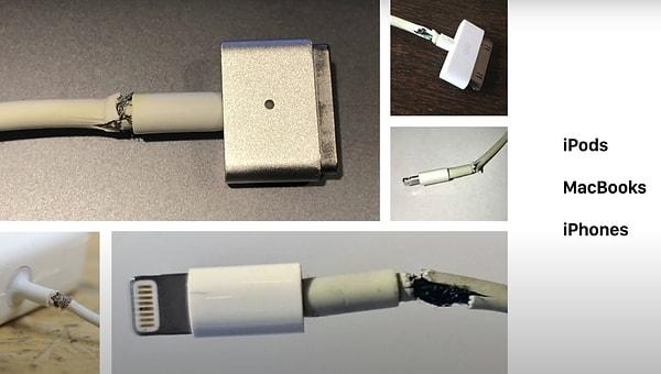 Apple ürünlerinin tamamının şarj kabloları çok kısa sürede kırılıyor. Bunu neredeyse hepimiz biliyoruz. Peki neden?