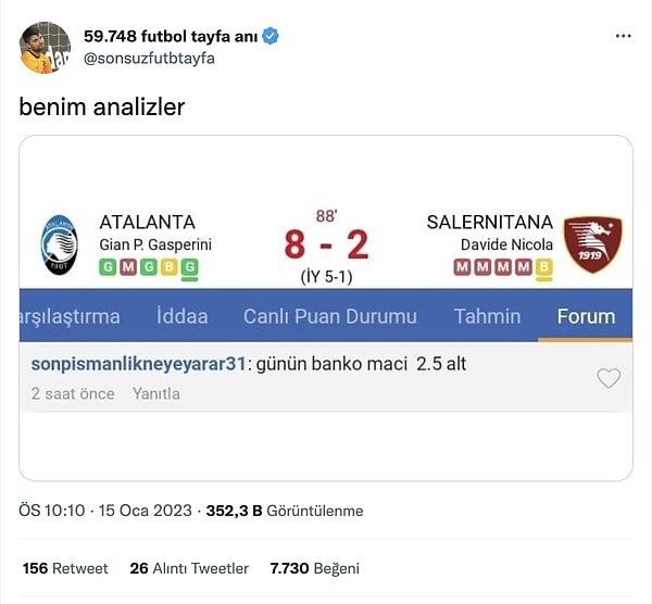 12. Futboldan bu kadar anlasam yeter...