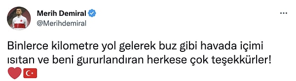 Merih Demiral kendisini yalnız bırakmayan taraftarlara sosyal medya hesabından böyle teşekkür etti👇