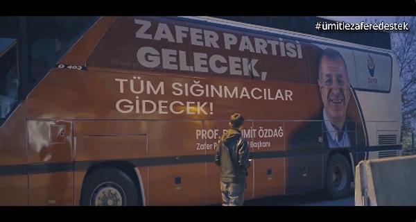Videonun teması, Ümit Özdağ'ın 'en büyük seçim vaadi' olarak tanımladığı Zafer Turizm oldu.
