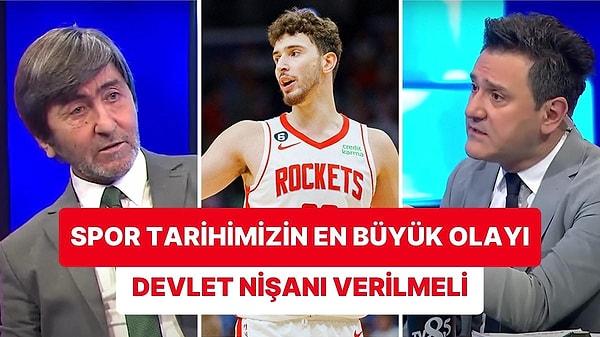 Rıdvan Dilmen, NBA tarihinde triple-double yapan en genç pivot olan Alperen Şengün'ün başarısını 'Türk spor tarihinin en büyük başarısı' olarak değerlendirmesine Murat Kosova karşı çıktı.