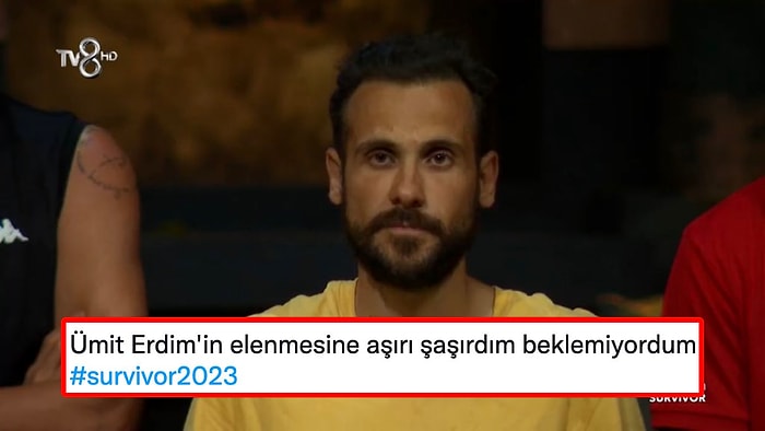 Survivor'da İlk Hafta Elenmesiyle Adeta Şok Etkisi  Yaratan Ümit Erdim'e Gelen Yorumlar