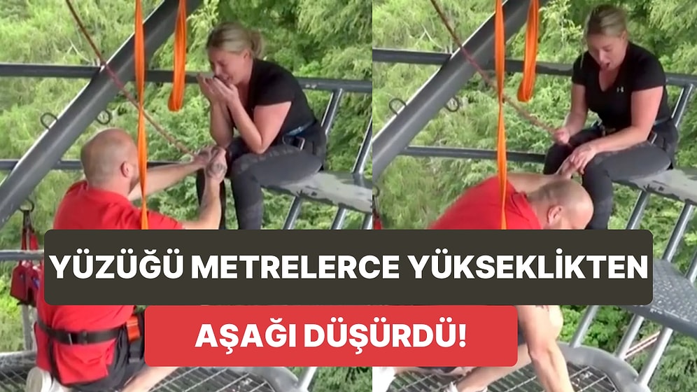 Bungee Jumping Yaparken Evlenme Teklifi Etmek İstedi: Yüzüğü Metrelerce Yükseklikten Aşağı Düşürdü