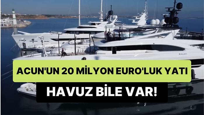 Fırat Albayram ve Ceyda Kasabalı, Acun Ilıcalı'nın 20 Milyon Euro'luk Yatını Gezdi: Yatta Havuz Bile Var!