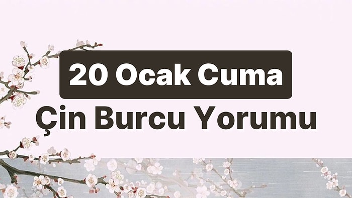 20 Ocak Cuma Çin Burcuna Göre Günün Nasıl Geçecek?