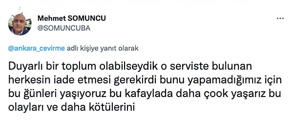 Aslında herkesin poşetini bırakıp çıkması gerekiyordu, diyenler de vardı.