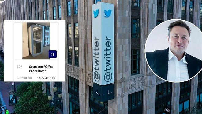 Twitter Logosu 100 Bin Dolara Satıldı! Elon Musk Şirketin Demirbaşlarını Açık Artırmaya Çıkardı