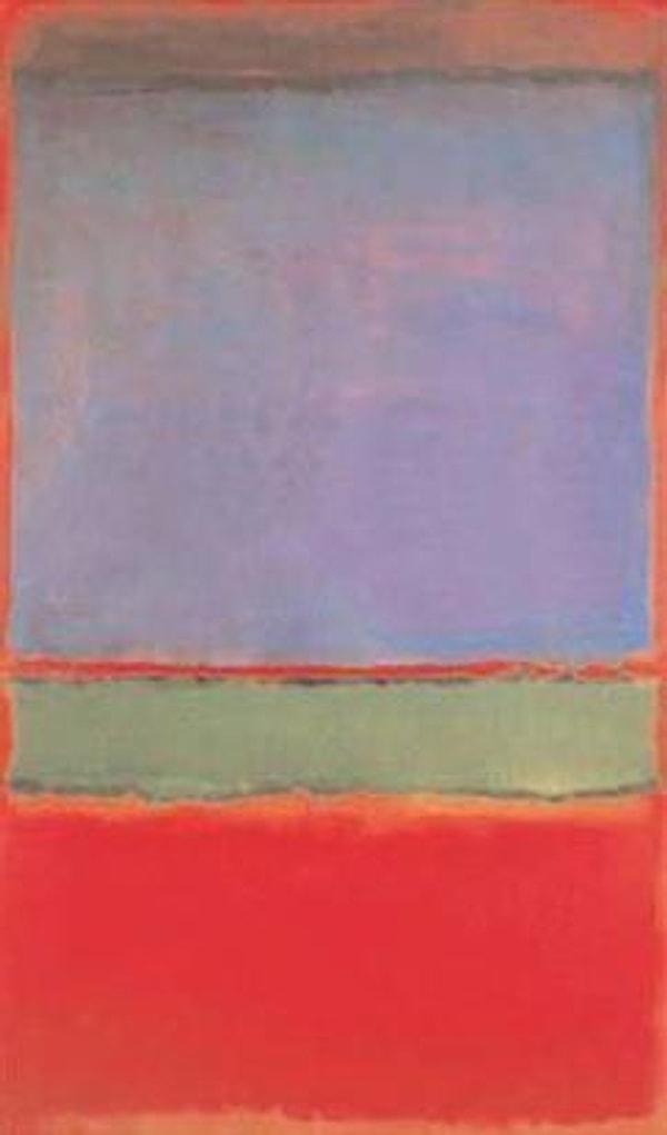 6. Mark Rothko’nun No. 6 (Violet, Green, and Red) tablosu