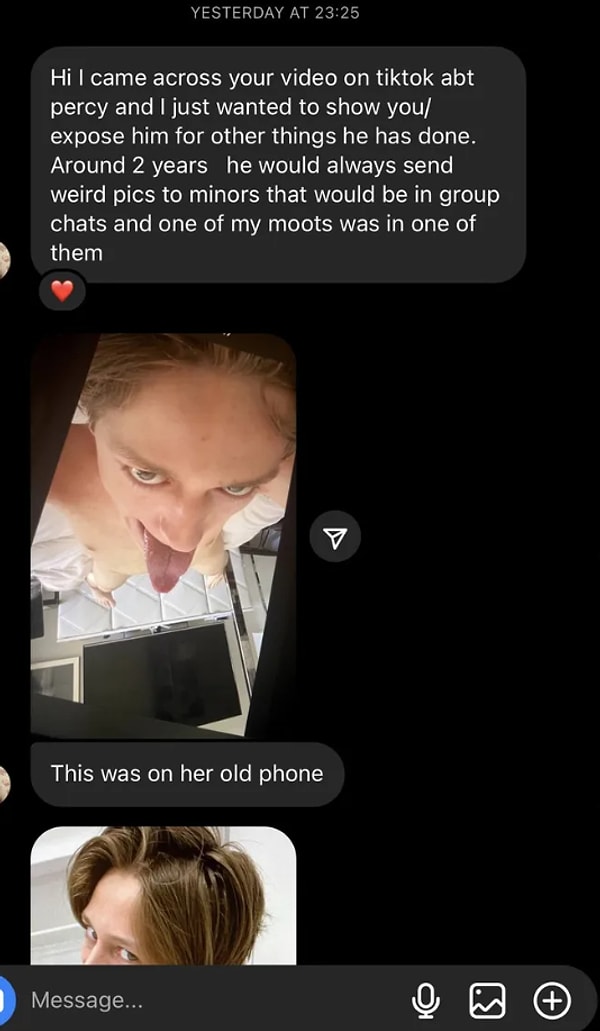 Также актер Перси Уайт слал девушкам неприличные снимки — @milkievich