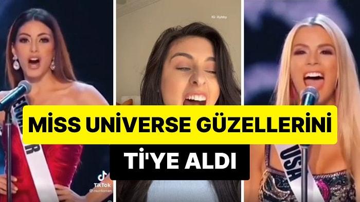 Miss Universe Yarışmacılarının Ülkelerinin İsmini Bağırarak Söylemesini Ti'ye Alan Komedyen