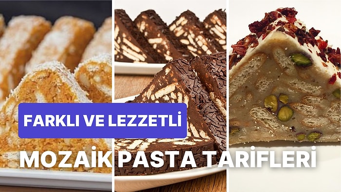 Pratik Bir Şekilde Hazırlayabileceğiniz Birbirinden Lezzetli Mozaik Pasta Tarifleri