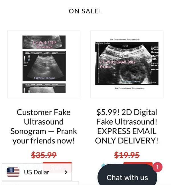2. Sahte hamilelik planı yapanlar için ultrason görüntüsü satan bir internet sitesi olduğunu biliyor muydunuz?