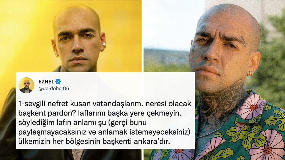 Kendi Partisini Kuracağını Söyleyen Rapçi Ezhel'in "Kürdistan'ın Başkenti Ankara'dır" Sözü Tartışma Yarattı!