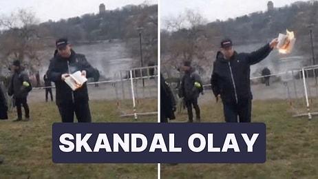Rasmus Paludan, Türkiye Büyükelçiliği’nin önünde Kuran-ı Kerim Yaktı