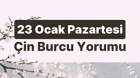 23 Ocak Pazartesi Çin Burcuna Göre Günün Nasıl Geçecek?