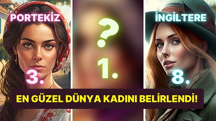 Miss Al Belirlendi! Yapay Zeka Çizimiyle En Güzel 13 Dünya Kadını