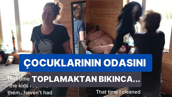 Çocuklarının Dağınık Odasını Toplamaktan Bıkan Anne Bulduğu Yöntemi Açıkladı