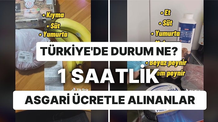 1 Saat Çalışarak Asgari Ücretle Türkiye ve 5 Ülkede Neler Alınabiliyor?