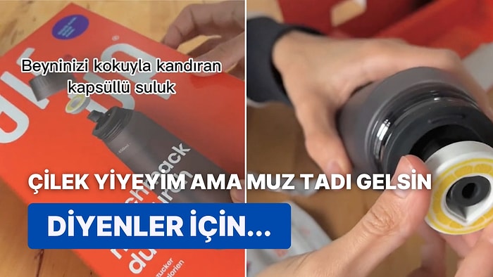 Meğer Kokuyla Beyninizi Kandıran Su İçmenize Rağmen Farklı Bir Tat Almanızı Sağlayan Kapsüllü Suluklar Varmış!