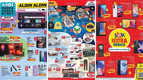 İndirim Günleri Başlıyor! 23 - 29 Ocak Haftasında A101, BİM ve ŞOK Aktüel Ürünler Listesinde Ne Var?