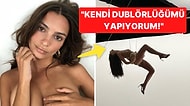 Emily Ratajkowski'nin Çıplak Bir Şekilde Havada Asılı Kaldığı Anlar Sosyal Medyada Viral Oldu!