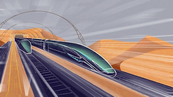 SpaceX'in kurucusu Elon Musk, ilk kez 2012'de karadan ulaşımı aşırı hızlara çıkarmak için bir "hyperloop" treni fikrini ortaya atmıştı.