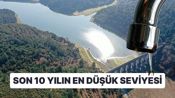 Marmara Bölgesi'nde yağışların azalmasıyla İstanbul'a su sağlayan barajlardaki doluluk oranı yüzde 30'un altına düştü.