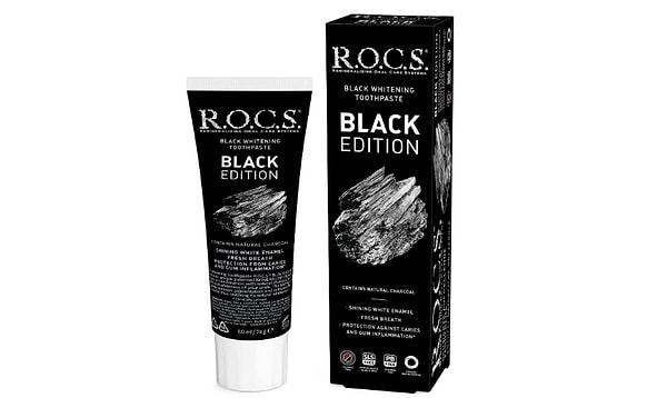 9. R.O.C.S. Black Edition Kömür Özlü Beyazlatıcı Diş Macunu