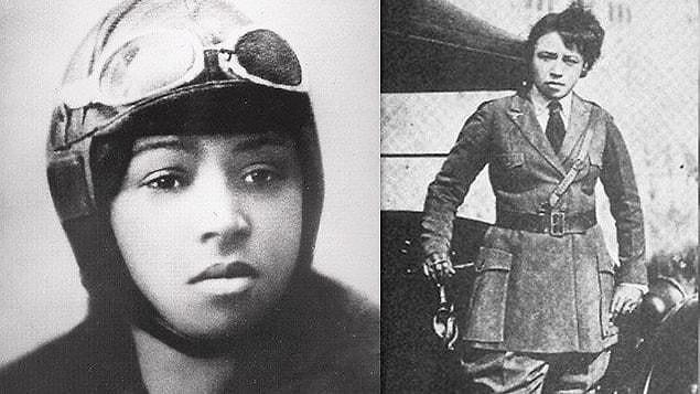 3. American civil aviator Bessie Coleman was the first African-American woman and the first Native American to receive a pilot's license.