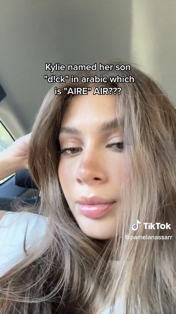 'Kylie, oğluna Arapça'da penis anlamına gelen Aire ismini mi vermiş?'