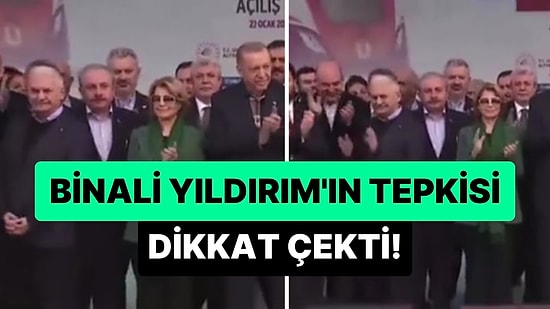 Cumhurbaşkanı Erdoğan Yanına Tansu Çiller'i Alınca Binali Yıldırım'ın Tepkisi Dikkat Çekti