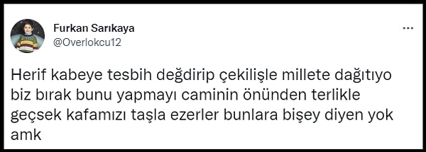 TikTok'ta 500 bine yakın takipçisi bulunan Osman Yavuz'un Kabe'ye değdirdiği tespihleri çekiliş ile dağıtacağı iddia edildi.
