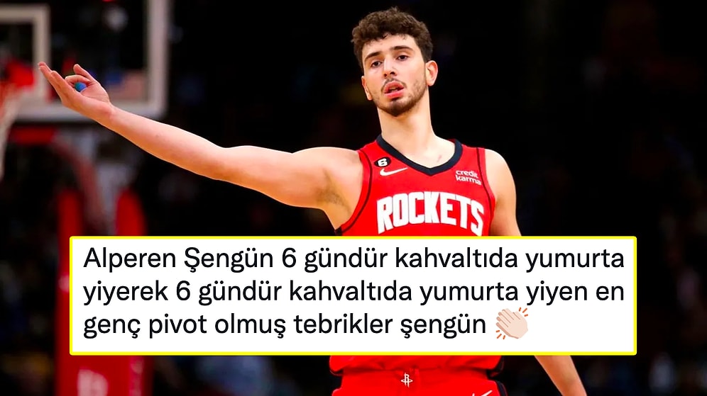 NBA'de Her Gün Rekordan Rekora Koşan Alperen Şengün'ün Başarıları Goygoycuların Diline Düştü