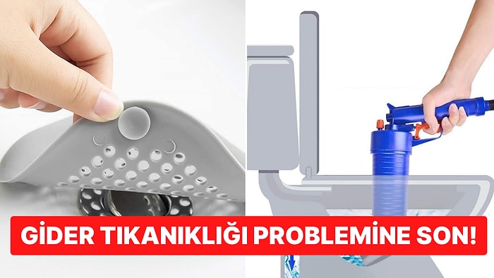 Tıkanmış Lavabo ve Tuvaletleri Şıp Diye Açıp Sizi Büyük Bir Dertten Kurtaracak Gider Ekipmanları