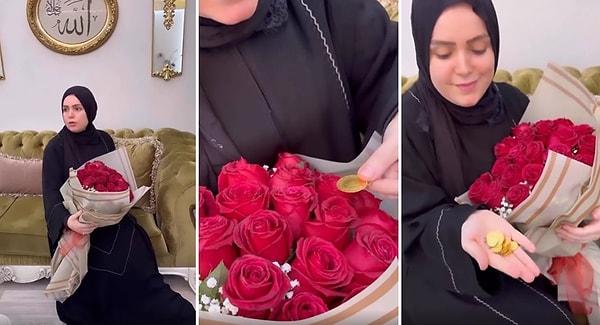 Kocasından aldığı pahalı hediyeleri paylaşması ile bildiğimiz Dilan Polat'ı akıllara getiren videoda, Nevra Bilem isimli kadın kocasından gelen hediyeyi paylaştı.