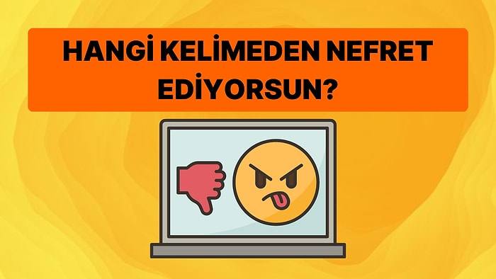 Verdiğin Cevaplara Göre En Nefret Ettiğin Kelimeyi Tahmin Ediyoruz!
