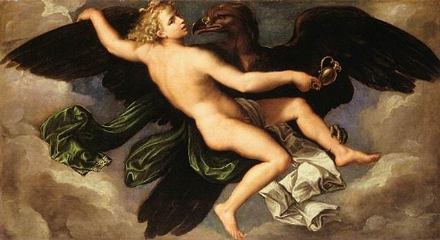 The Rape of Ganymede, Girolamo da Carpi, 1543-1544