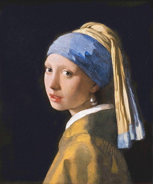 5. Girl with a Pearl Earring, Johannes Vermeer, 1665
