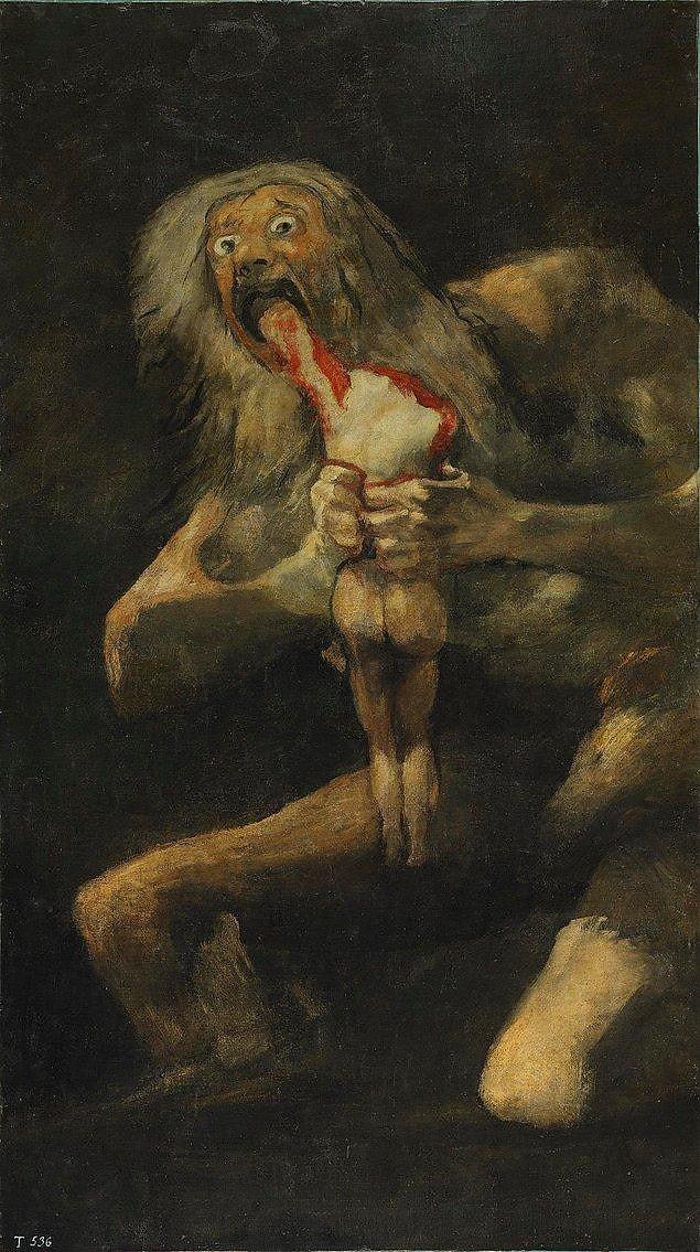 13. Saturn Devouring His Son, Francisco Goya,1823