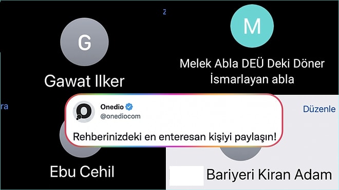 Telefon Rehberlerindeki En Enteresan Kişileri Paylaşarak Güldüren Takipçilerimiz