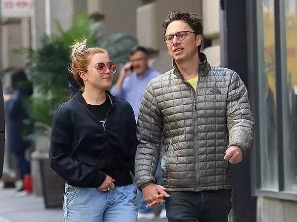 In April 2019, she began a relationship with 47-year-old American actor, director and writer Zach Braff. However, the couple's three-year relationship ended.