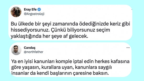 Seçim Öncesi Gelen Af, Borç Silinmesi, Yapılandırma Gibi İcraat ve Vaatlere Tepki Gösteren Vatandaşlar