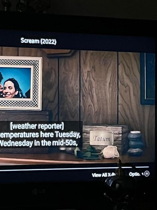 14. Scream (2022) filminde Tatum'un külleri Dewey'in bulunduğu yerde görülebilir.