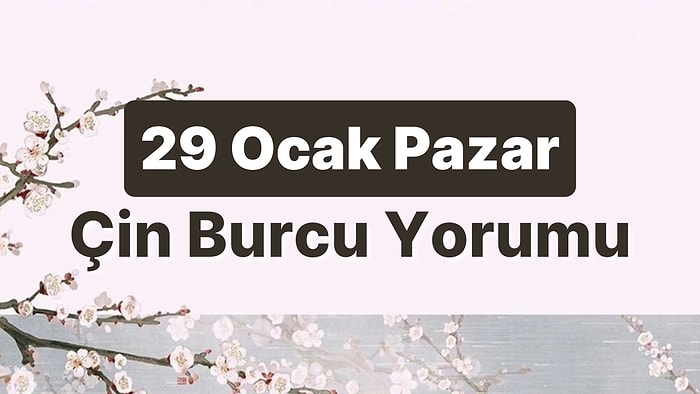 29 Ocak Pazar Çin Burcuna Göre Günün Nasıl Geçecek?