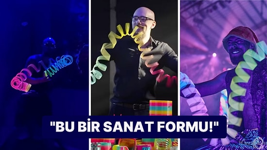 Çocukken Oynadığımız Oyuncağı Görsel Şölene Dönüştüren Performans Sanatçısının Yaptığı Şova İnanamayacaksınız!