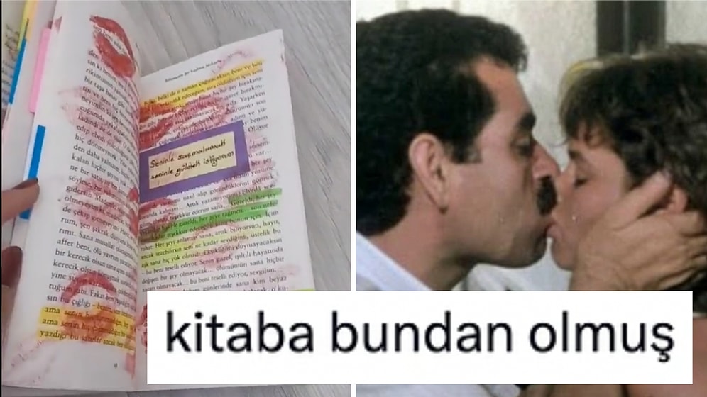Okuduğu Kitabı Öpücüklere Boğarak Bi' Garip Hale Getiren Kullanıcı Fena Tiye Alındı