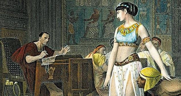 The only evidence for Caesarian's existence are ancient texts that refer to him both as Caesar's adopted son and as Cleopatra's illegitimate child.