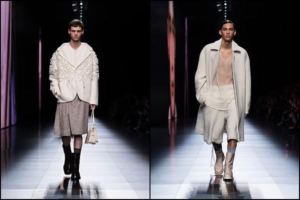 -Feminen ve erkeksi çizgilerin harmanlandığı modeller ve transparan detayları bu sezon da sıkça Dior koleksiyonunda görüyoruz.