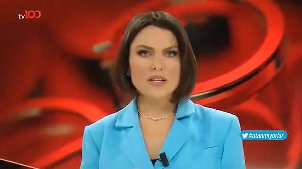 Tv100'de Ana Haber programını sunan Ece Üner ise yaşananlara sert tepki gösterdi.