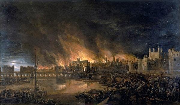 1660 yılı İstanbul için nasıl bir felaket yılıysa, 1666 da Londra için felaket yılı sayılır. Londra yangınında nüfusun çoğu evlerini kaybetmiştir. Kayıtlara göre o yıllar son 900 yılın en kurak zamanlarıymış ve her iki büyük şehir bu kuraklıktan nasibini almış.